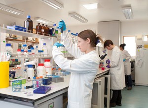 Picture of people in a lab