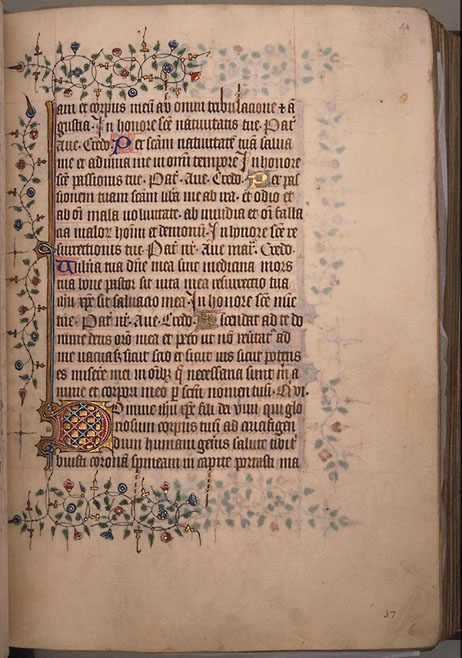 Burnet Psalter image.  Aberdeen University Library 1998.