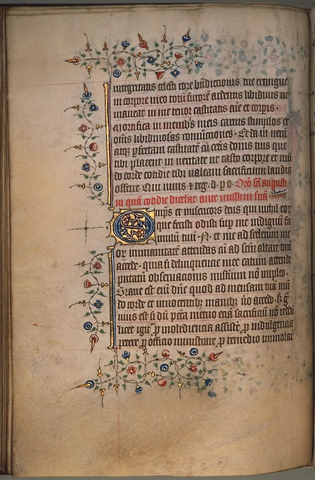 Burnet Psalter image.  Aberdeen University Library 1998.