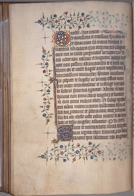 Burnet Psalter image.  Aberdeen University Library 1998