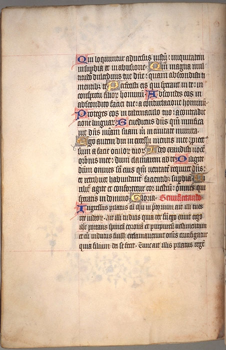 Burnet Psalter image.  University of Aberdeen. 