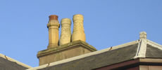 embossed chimney pots