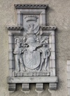 Dunecht Cowdray arms armorial plaque