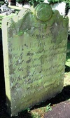 Winged Hourglass headstone