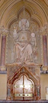 Reredos detail + seated Christ