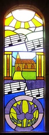 contemporary window A. M. Christie memorial