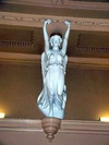 Interior of Banff town hall, Coffered Ceiling Supported by 6 Pairs of Female Figures Clasping Laurel Leaf