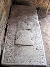 17th cent tomb slab Aberdour