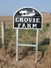 Crovie Farm sign