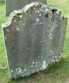 Cowie Chapel, Shoemaker's headstone