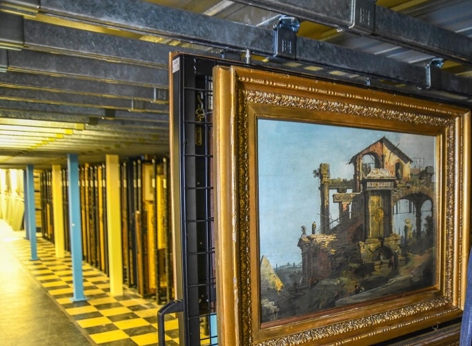 Canaletto's painting in the Museums archive