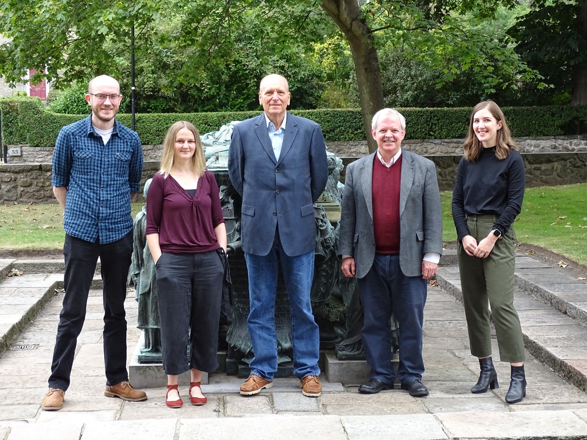 L to R:  Dr Dan Powell, Dr Julia Allan, Professor Ioannis Theodossiou, Professor Keith Bender and Dr Nicole Andelic