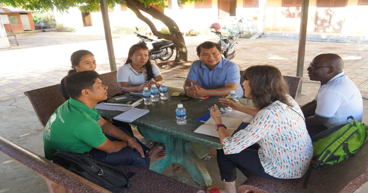 Meeting of Cambodia project partners at Battambang Teacher Education College. 2018