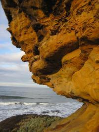 Example of Permo-Triassic aeolian sandstones that crop out on the Moray Coast