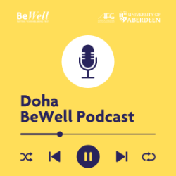 BeWell Podcast Doha logo