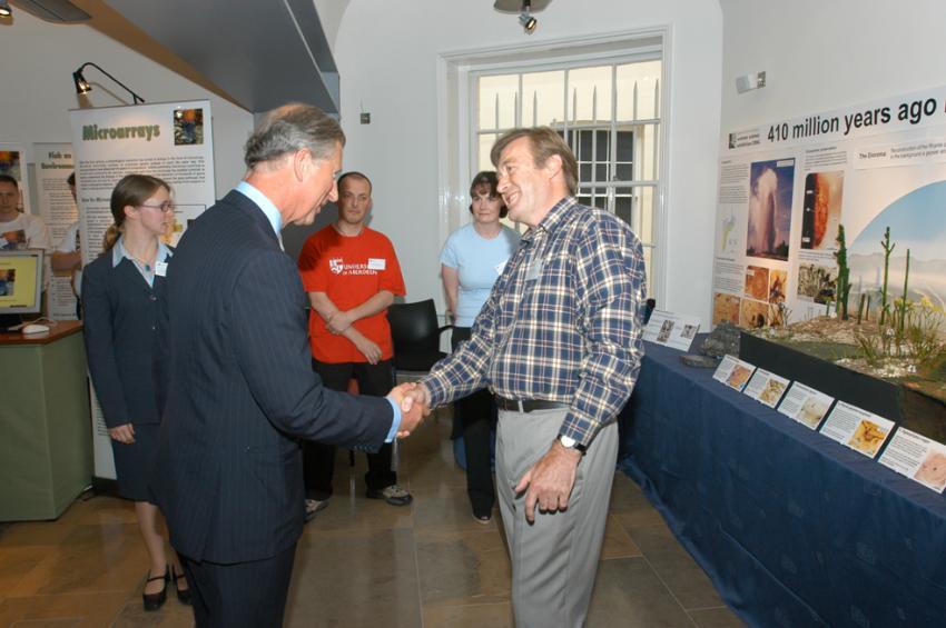 A visit by H.R.H. The Prince of Wales (image provided courtesy of the Royal Society)