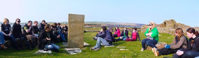 Seminar amid viking ruins