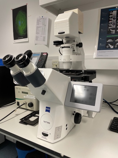 Image of Zeiss Axio Observer Z1 invert microscope (Tatties)