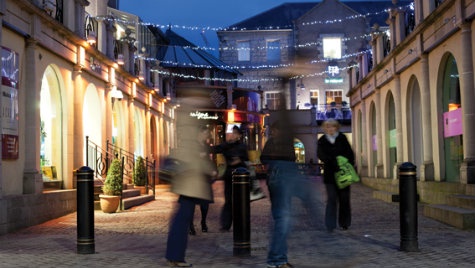 Belmont street at dusk