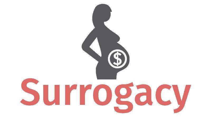 Composite image illustrating different aspects of surrogacy as a method of assisted reproduction, including the ethical dilemmas surrounding commercial surrogacy