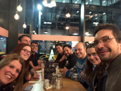 Aberdeen solid state chemistry group photo Xmas dinner 2019