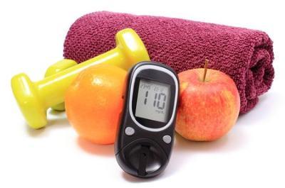 Glucose monitor and gym towel