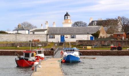 View of the Lighthouse Field Station and Cromarty Harbour