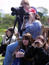 Students in the field