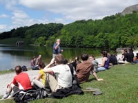 Students in the field