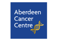 Aberdeen Cancer Centre Logo with an image of DNA