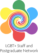 Staff and PGR LGBT+ network logo