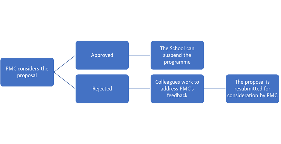 Programme Suspensions Basic Next Steps Flowchart 1