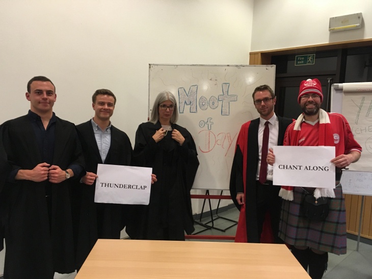 Staff v Student Moot 2018 participants