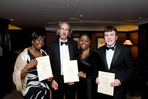 Patience Dorgu, Professor Paul Mitchell form the University of Aberdeen, Onyedikachi Kelechukwu, and Tom Arnold