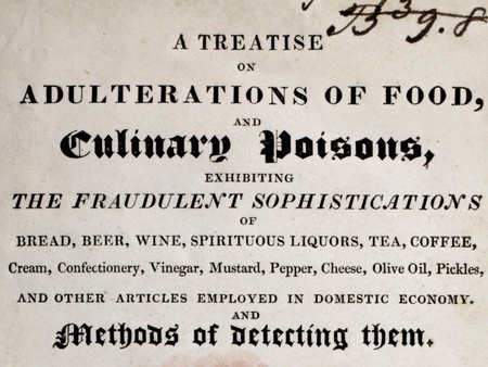 A Treatise on Adulterations of Food, Fredrick Accum, 1820 [SB 64101 Acc]