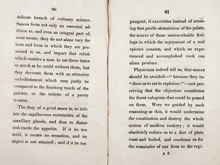 The Consequences of Sauces, Launcelot Sturgeon, 1822 [SB 64101 Stu]