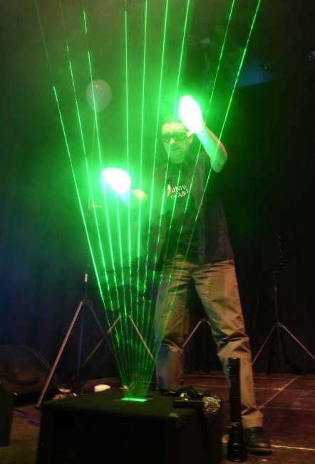 Lights lasers action
