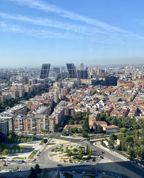 Aerial picture of Madrid