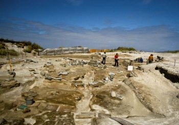 excavation site in North Uist
