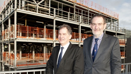 Professor Peter Morgan, , Director of the Rowett Institute and a Vice Principal at the University of Aberdeen and Professor Sir Ian Diamond, Principal and Vice-Chancellor of the University of Aberdeen