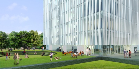 Artist's impression of new library