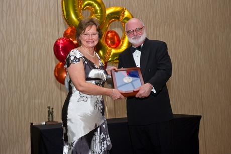 Professor Alison Macleod receives her award