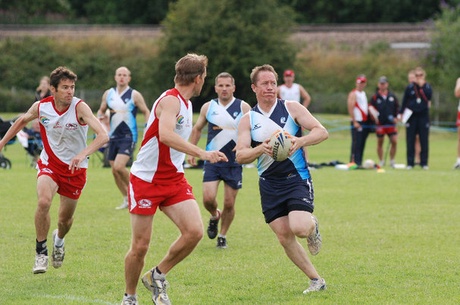 University of Aberdeen sports coach Campbell Scott in action for Scotland Touch team
