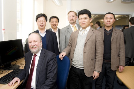Professor Albert Rodger with visitors from the Faculty of Earth Resources at China University of Geosciences and Professor Ben Knellar
