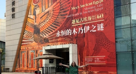 Caroline Dempsey, the University’s Museum Conservator, in China