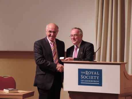Professor David hewitt and Professor Graham Caie FRSE, Vice President, Royal Society of Edinburgh