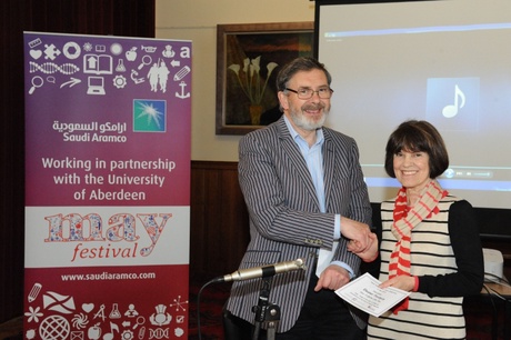 Eleanor Fordyce with Prof Ian Russell