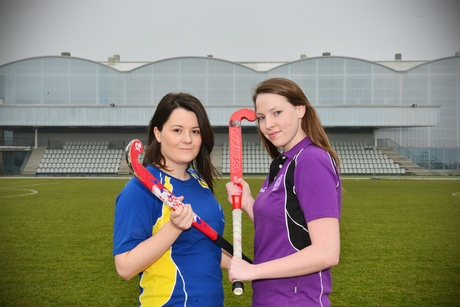 University of Aberdeen Sports President Clare McWilliams (L) and RGU Sports President Melissa Hutcheon