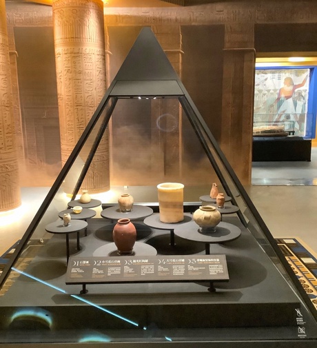 University artefacts on display in China