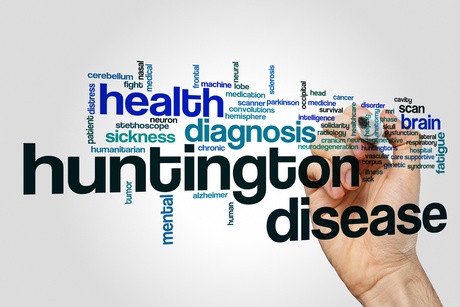 Huntington's disease word cloud